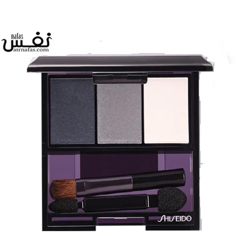 سایه برفی سه  رنگ چشم ساتن درخشان کننده 901  | Shiseido Luminizing Satin Eyecolor Trio GY901 Snow Shadow