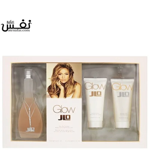 عطر زنانه ست هدیه جنیفر لوپز گلو (3 در 1)  |  Jennifer Lopez Glow Gift Set Perfume For Women( 3 In 1)