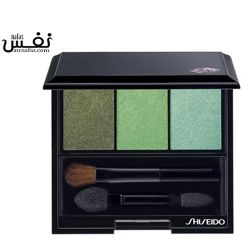سایه سه رنگ چشم ساتن درخشان کننده شیسیدو جی ار 305 جنگل |  Shiseido Luminizing Satin Eye Color Trio in GR305 Jungle