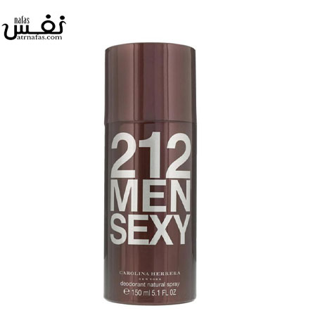 اسپری مردانه CAROLINA HERRERA رایحه 212 Sexy Men Carolina Herrera 212 Sey Men Perfumed Deodorant