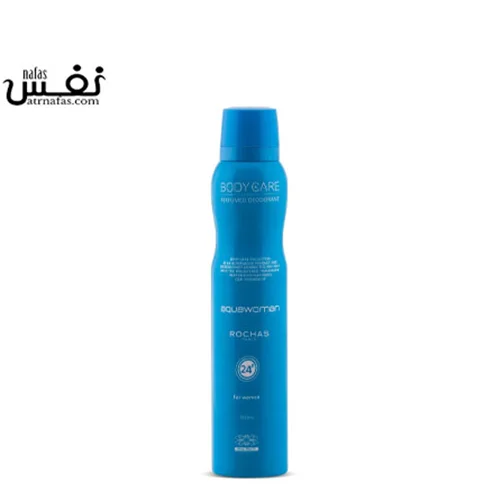 اسپری دئودورانت زنانه بادی کر اکوا  |   Body Care AquaWoman rochas Perfumed Deodorant 200ml