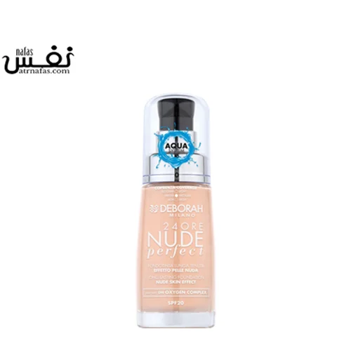 کرم پودر دبورا 24 ساعته پرفکت حاوی spf20 شماره 0  |   Deborah 24ORE NUDE PERFECT FOUNDATION 0
