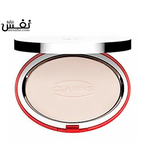 پنکیک پودری کلارنس |    Clarins Compact Powder Shine Stopper 10 Beige ivoire